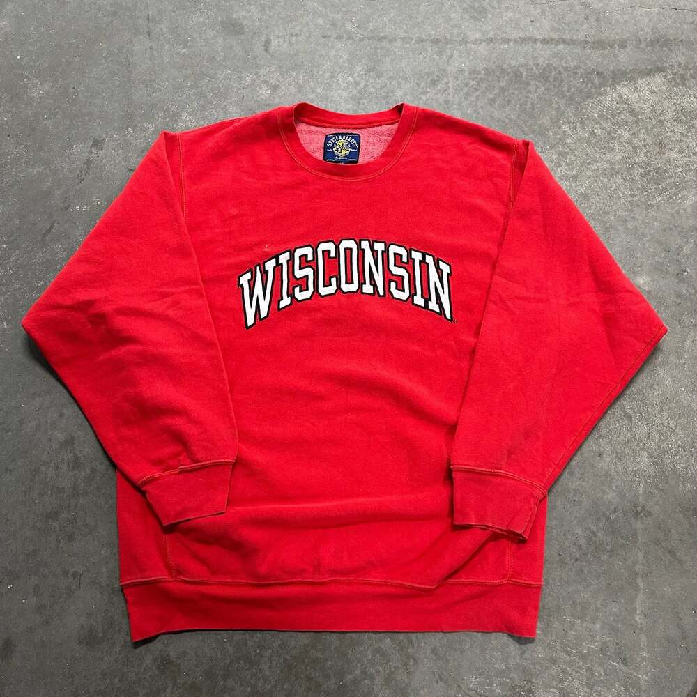 Vintage Steve & Barry's University of Wisconsin Badgers Crewneck Sweatshirt XL